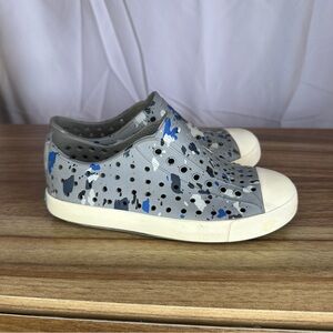 Native Kids Shoes in Gray and Blue